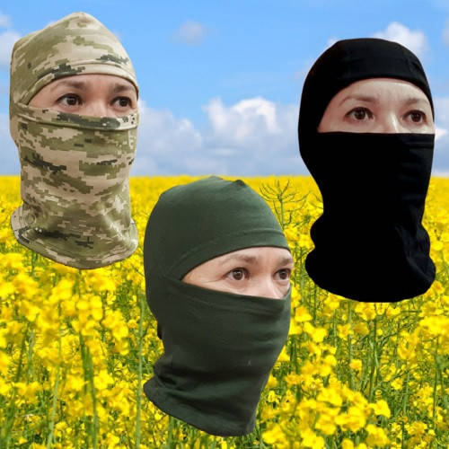 

Балаклава (подшлемник) ВСУ камуфляж пиксель олива черный