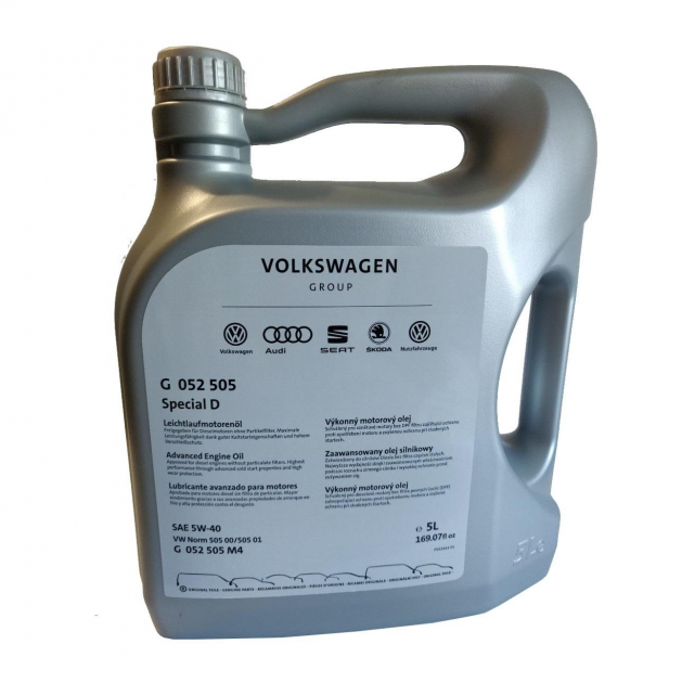

Моторное масло VAG SPECIAL D (505 00) 5W-40, 5л
