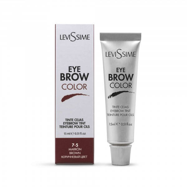

Levissime. Eye brow color. Профессиональный краситель для бровей. коричневый 7-5