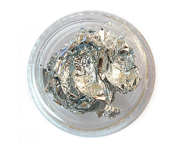 

Жатая фольга ( ПАТАЛЬ) серебро для дизайна ногтей, Серебристый