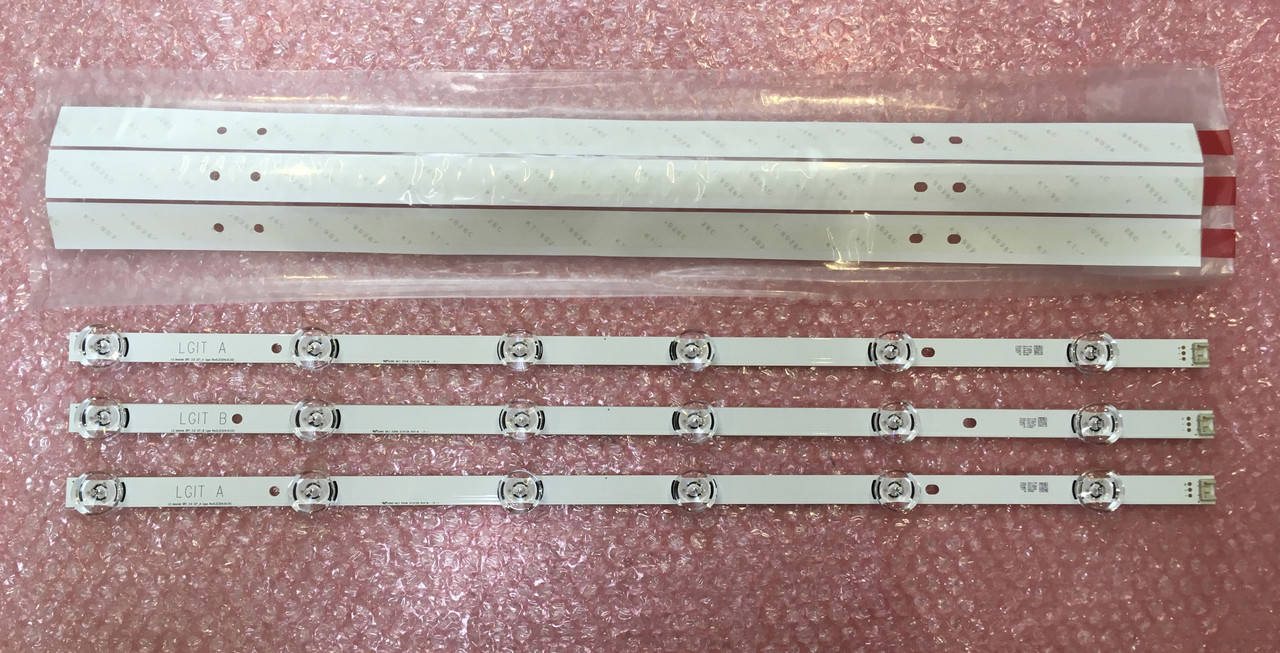 

Комплект светодиодной LED подсветки LCD панели телевизоров LG 32LB/LF (A-2шт+B-1шт)
