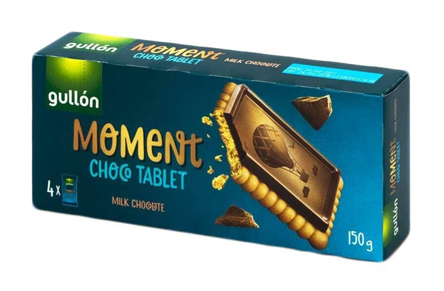

Печенье Gullon Moment Choco Tablet Milk Chocolate 150г