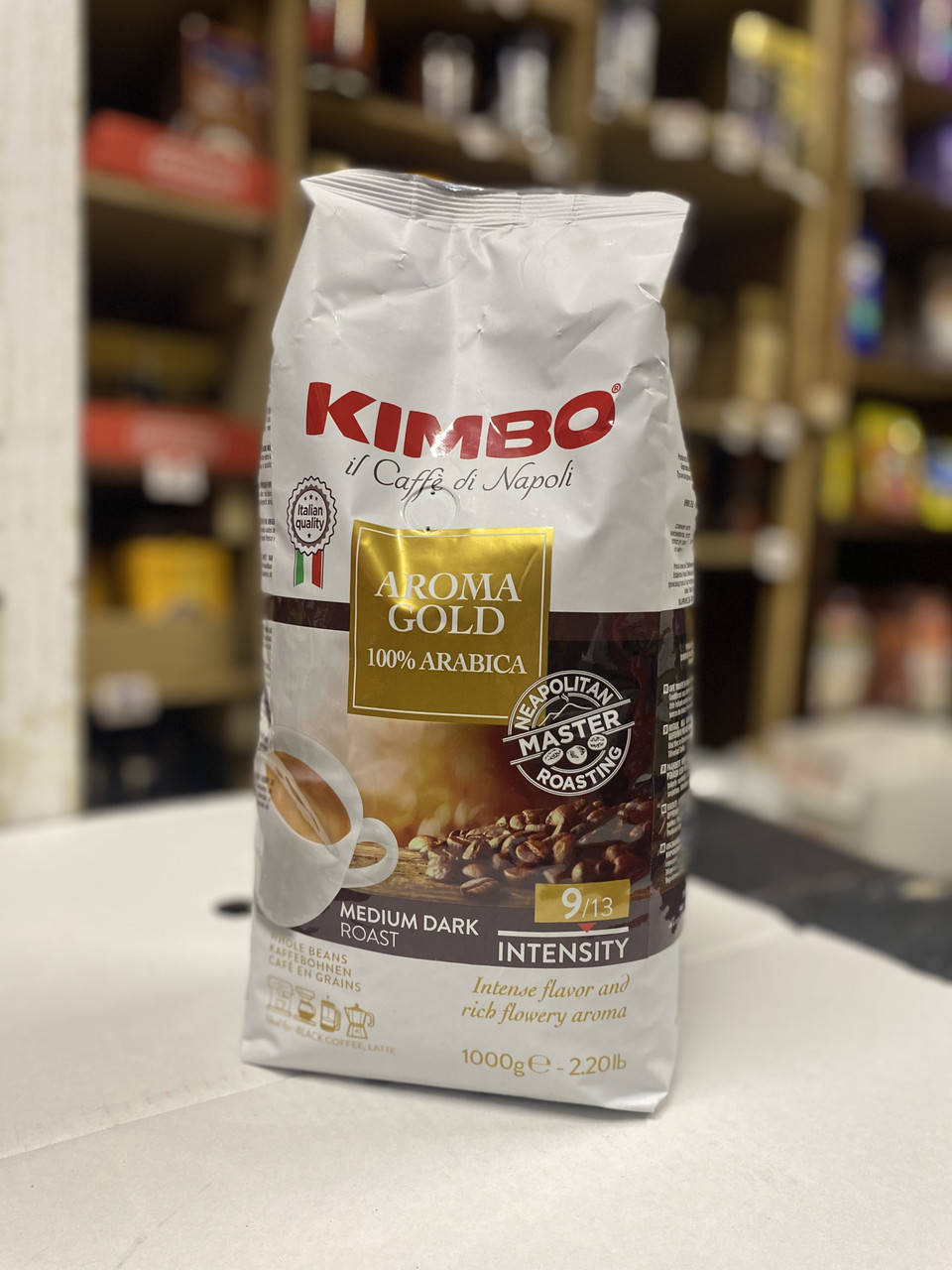 

Кофе в зернах 1 кг Kimbo Aroma Gold 100% Arabica