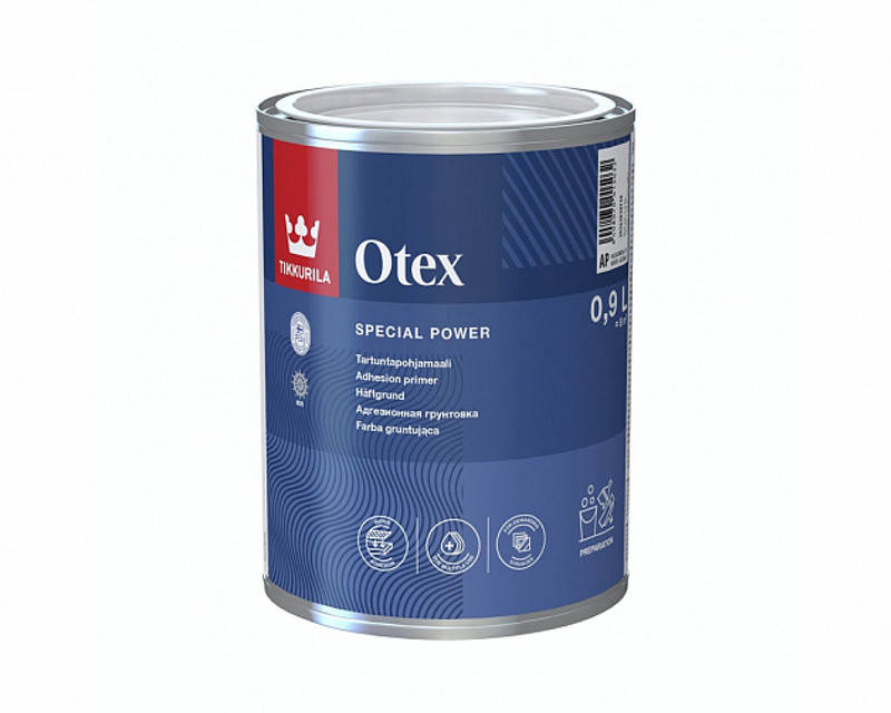 

Грунт алкидный TIKKURILA OTEX адгезионный база АР 0,9л, Белый