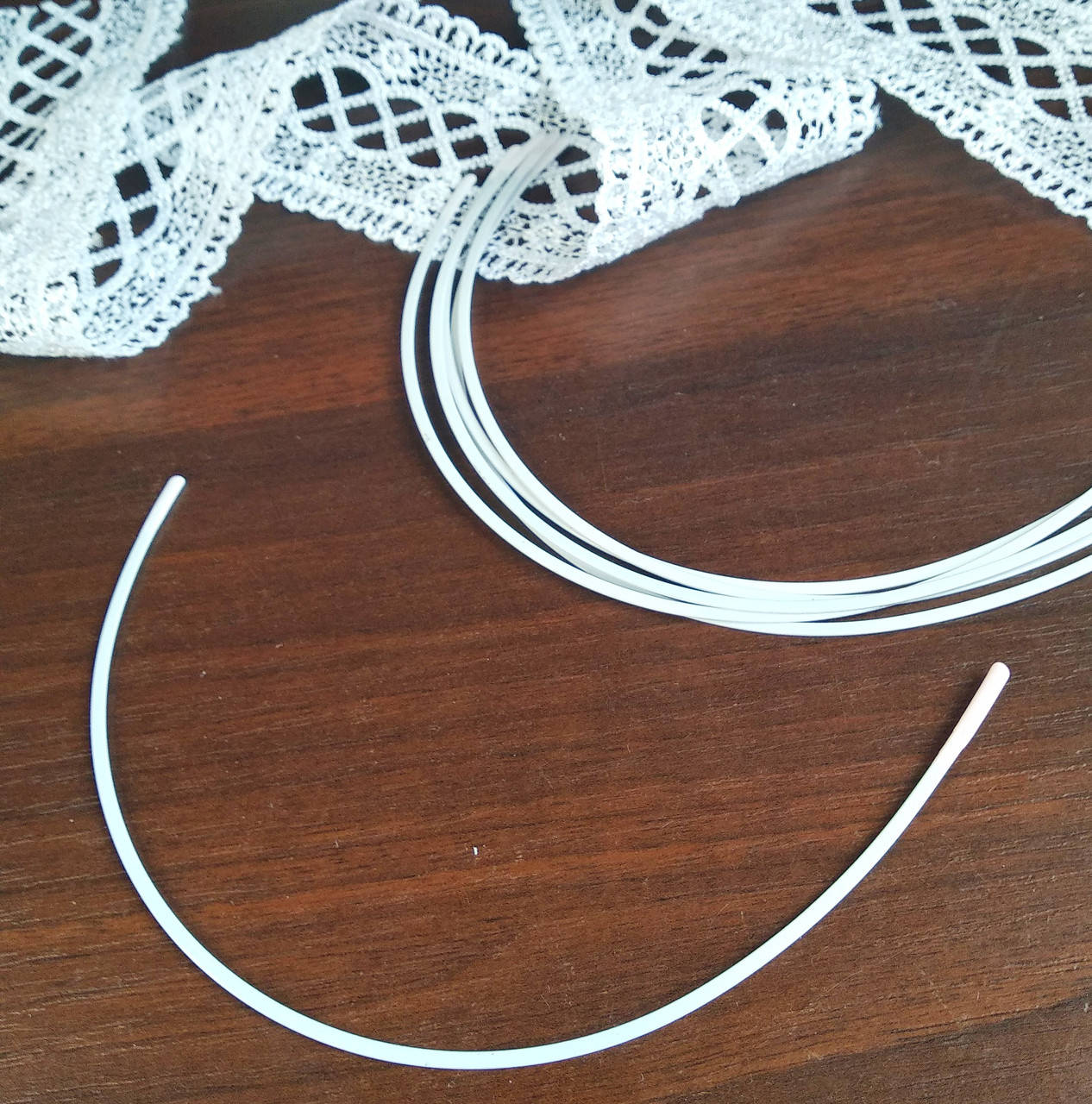 

Кісточки для бюстгалтера метал. фарбований, розмір 90 (пара), Белый