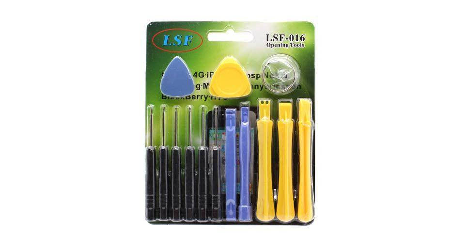 

Набор инструментов LSF-016 (отвёртки: *0.8, +1.5, -2.0, T4, T5, T6; 2 медиатора, 5 лопаток, присоска)