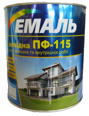 

Эмаль ПФ-115 біла / 2.8 кг. / Хімтекс (бан.)