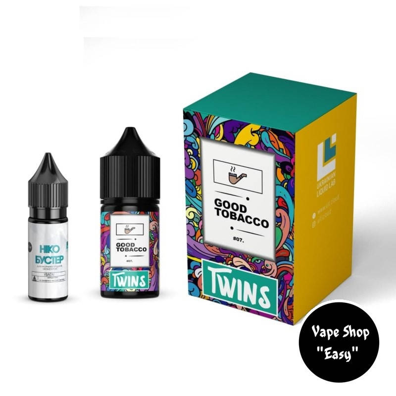 

Набор для самозамеса TWINS Good Tobacco 30 мл 50 мг солевой.