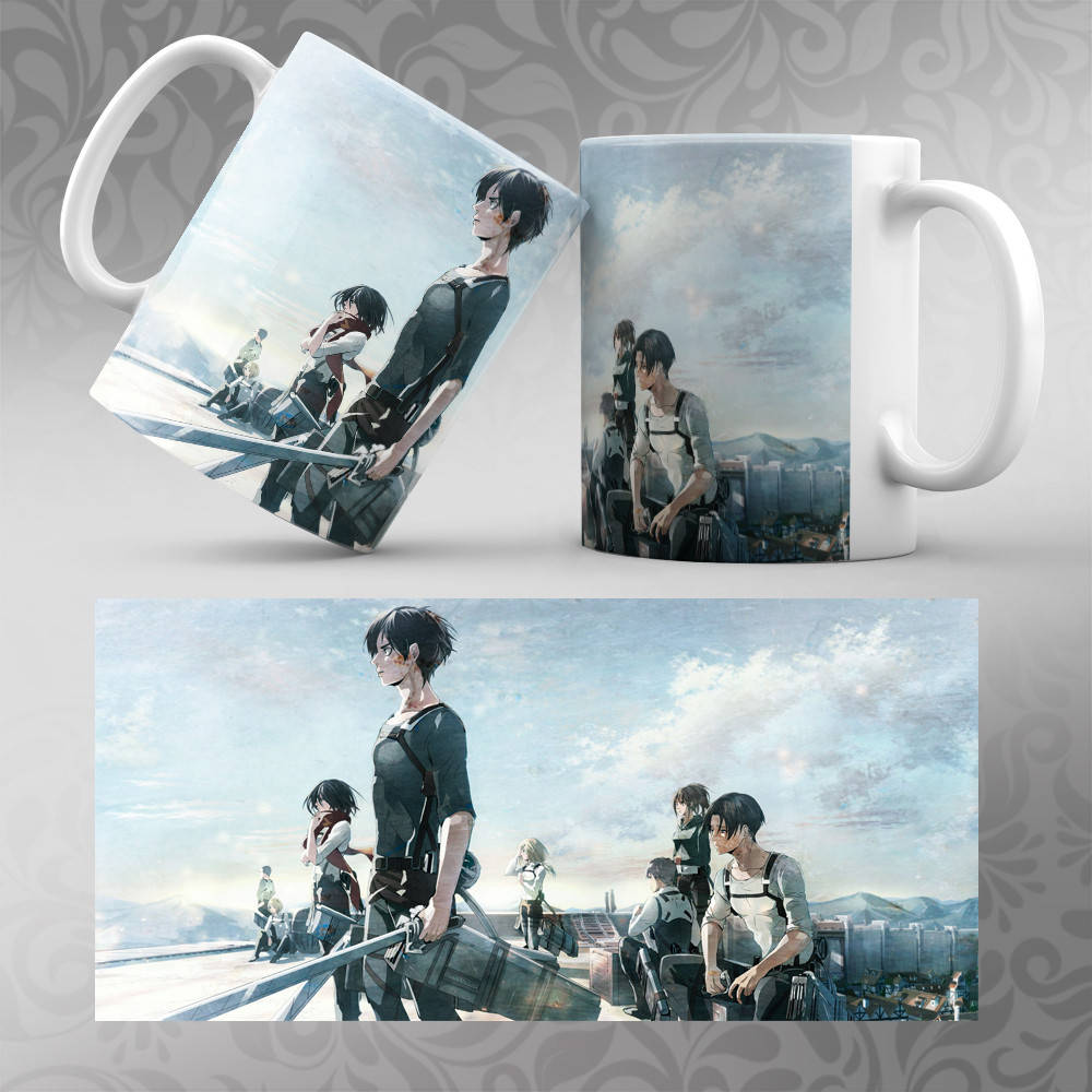 

Чашка Аниме Attack on titan 013, Белый