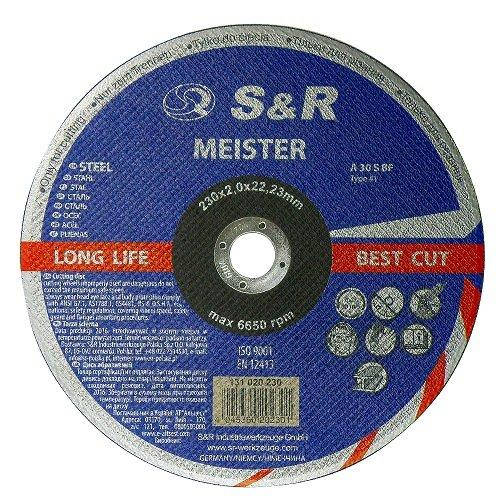 

Круг отрезной по металлу S&R Meister A 30 S BF 230x2,0x22,2 131020230