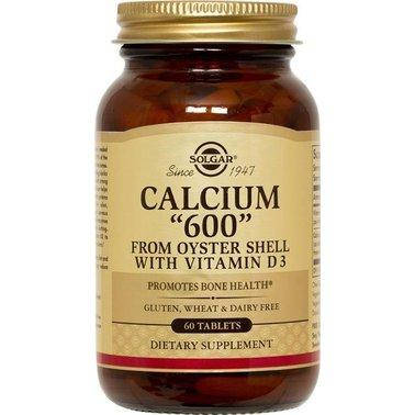 

Кальций из раковин устриц, Calcium "600", Solgar, 60 таблеток (SOL-00415)