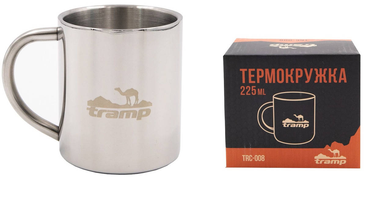 

Термокружка Tramp 225 мл серый TRC-008