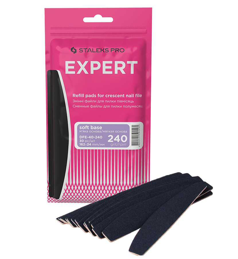 

Сменные файлы Staleks 240 грит Expert 40 для полумесяц пилки 30 шт