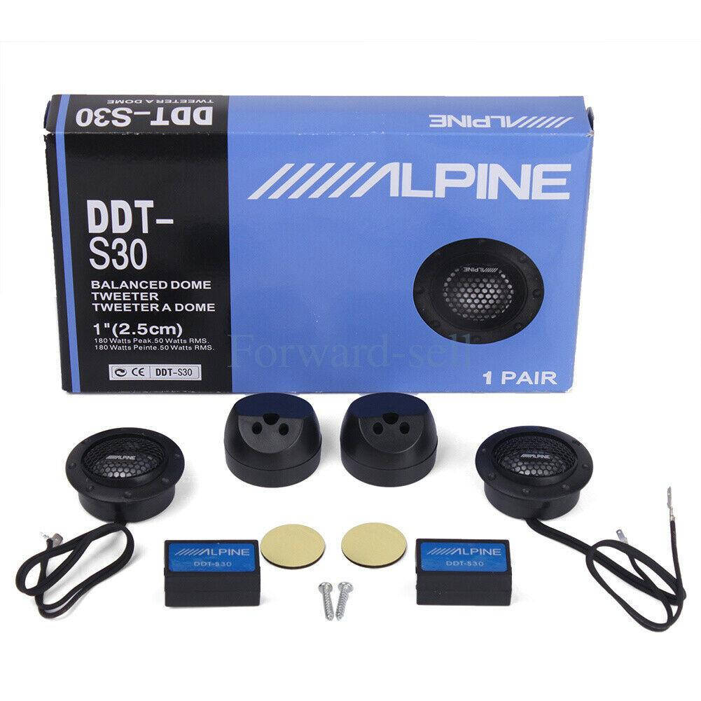

Пищалки твитеры Alpine DDT-S30 180W комплект динамиков ВЧ с фильтрами кроссоверами