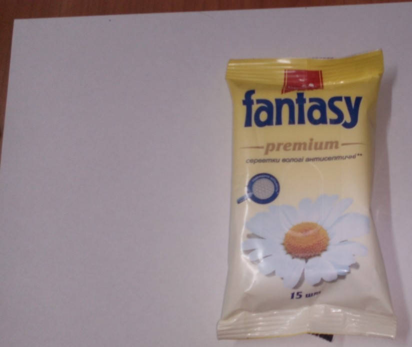 

Серветки вологі Fantasy Premium антисептичнi 15/128 (ХХ)