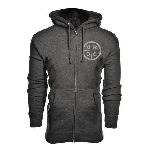 

Толстовка на молнии BRCC Vintage Logo Zip-Up Hoodie, Серый