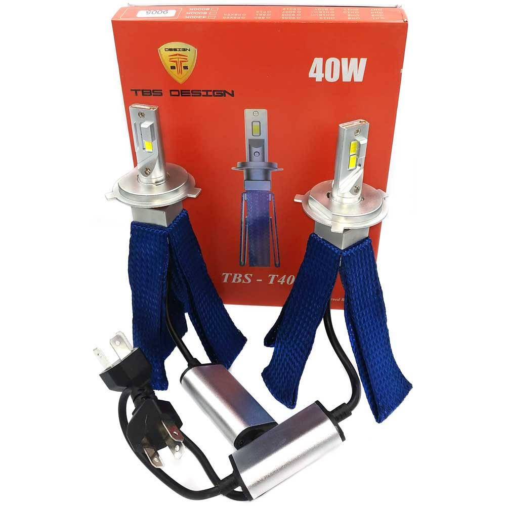 

Светодиодные лампы LED TBS Design T40 H4 G-XP 6500k 8000Lm 40w 12-24v