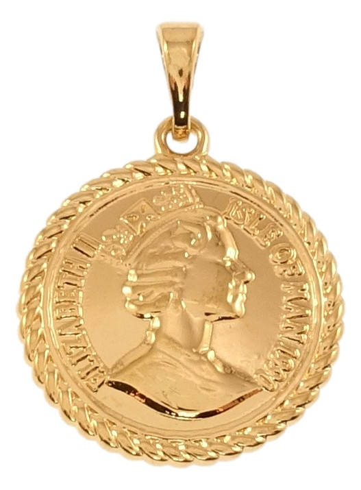 

Кулон Xuping Позолота 18K "Монета 1 крона с Елизаветой II"