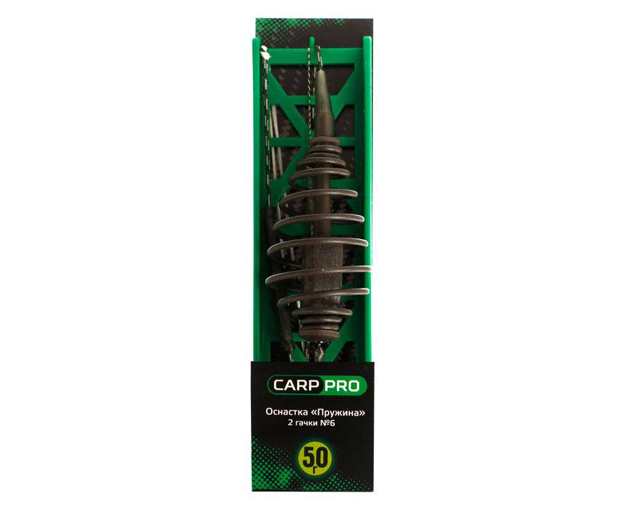 

Оснастка Carp Pro Пружина 2 крючка №6 на лидкоре 50г
