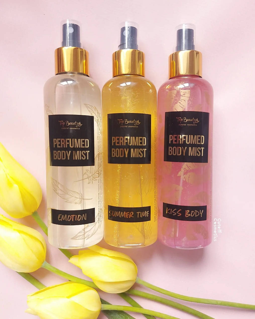 

Парфумований спрей для тіла з шиммером Top Beauty, 200 мл