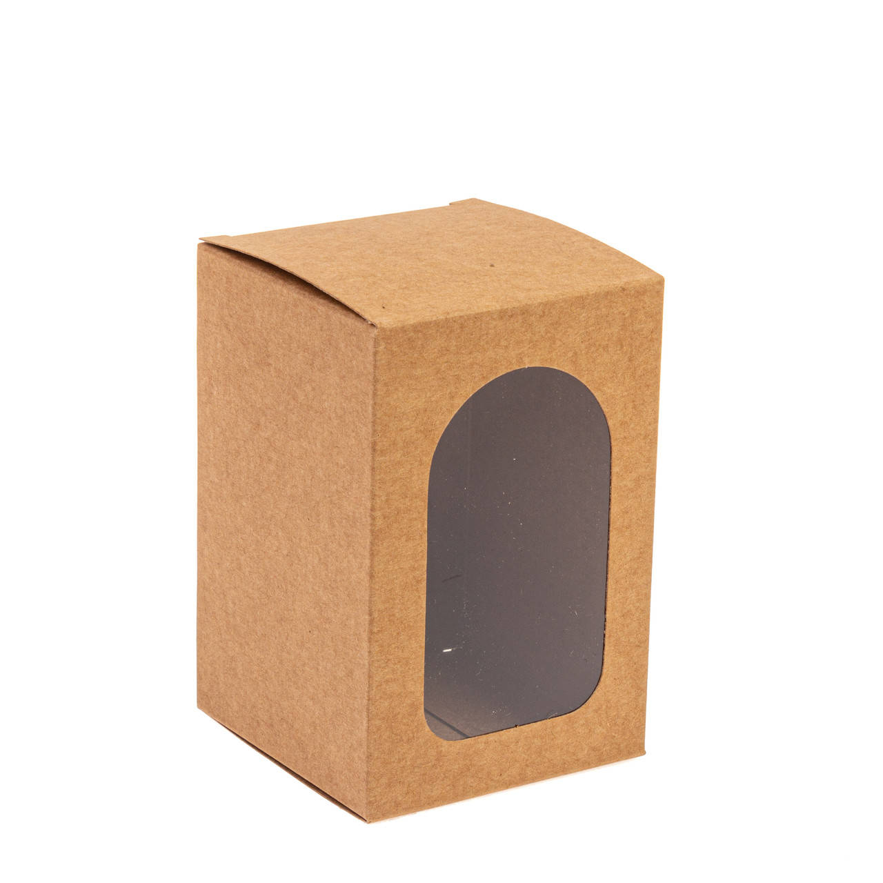 

Подарочная коробка с окном 70*70*100, крафт, Коричневый