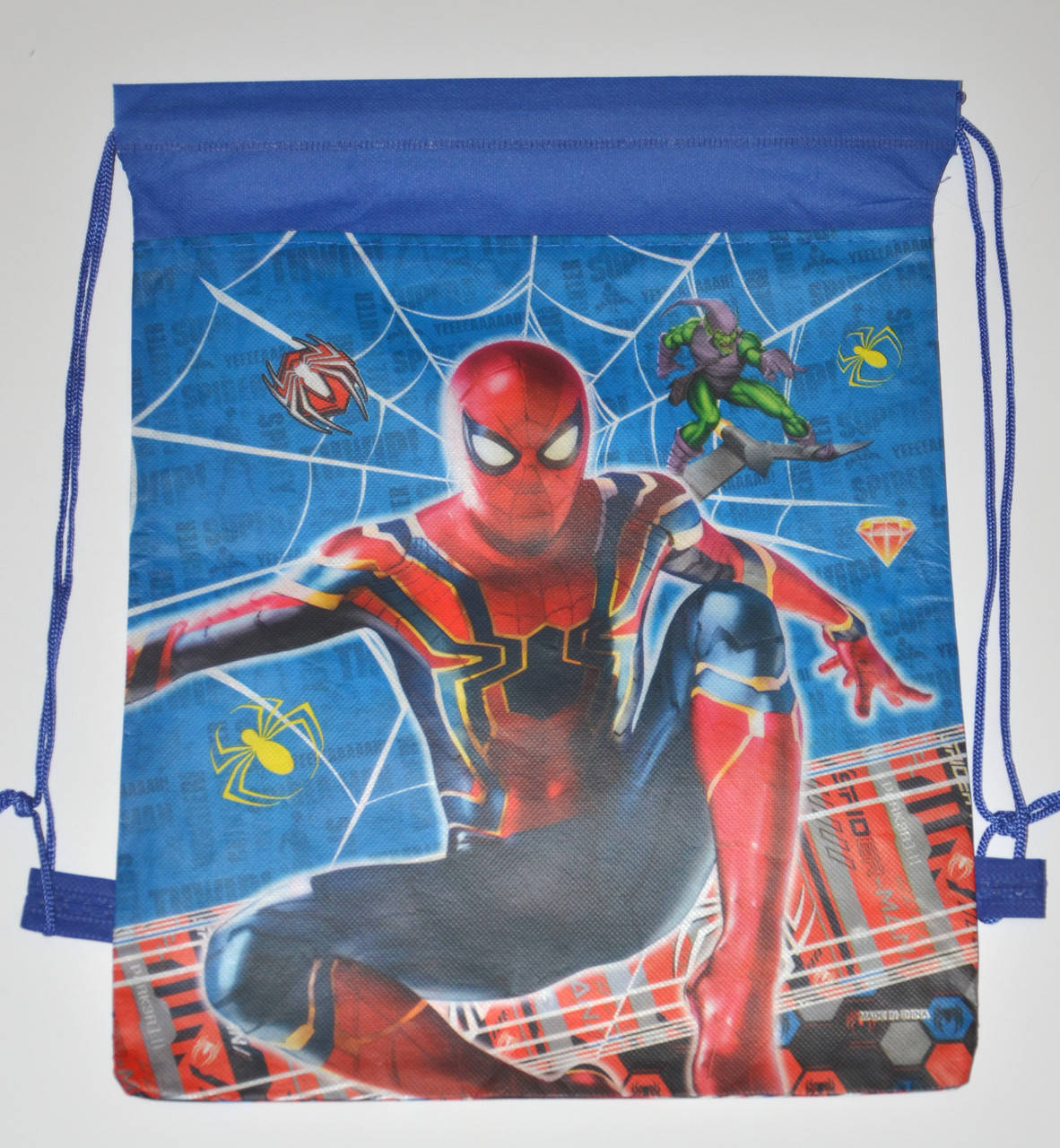 

Сумка для обуви, флизелин, 36х27 см / Spiderman синяя