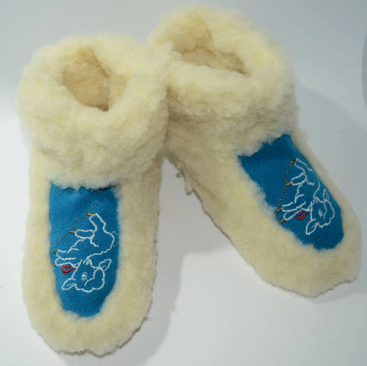 

Чуні дитячі з овечої шерсті 33, Белый