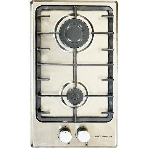 

Газовая варочная поверхность GRUNHELM GPG 3356 BF (2 конфорки, нержавеющая сталь, чугун. газ контроль)