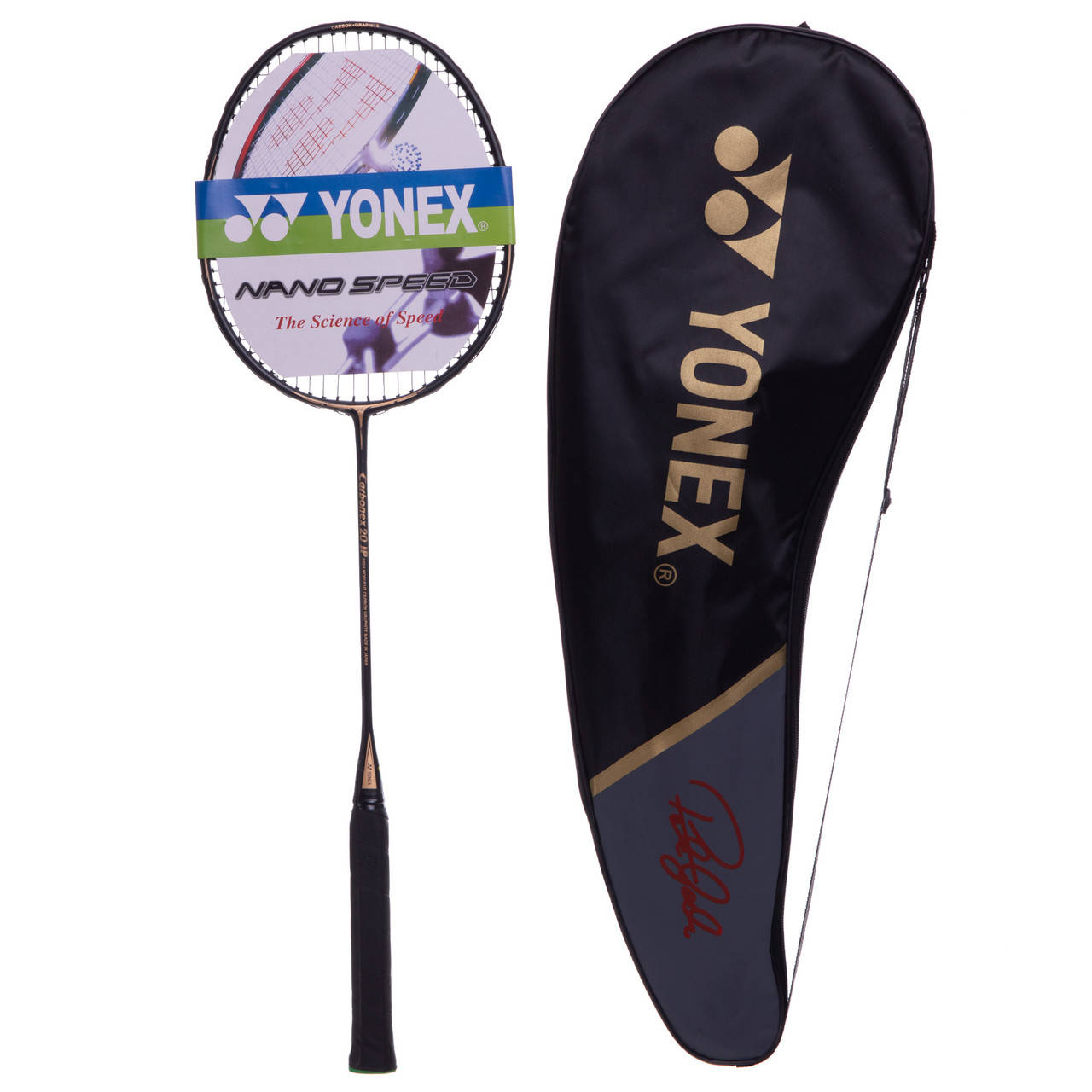 

Ракетка для бадминтона профессиональная в чехле YONEX NANORAY BD-7044 цвета в ассортименте