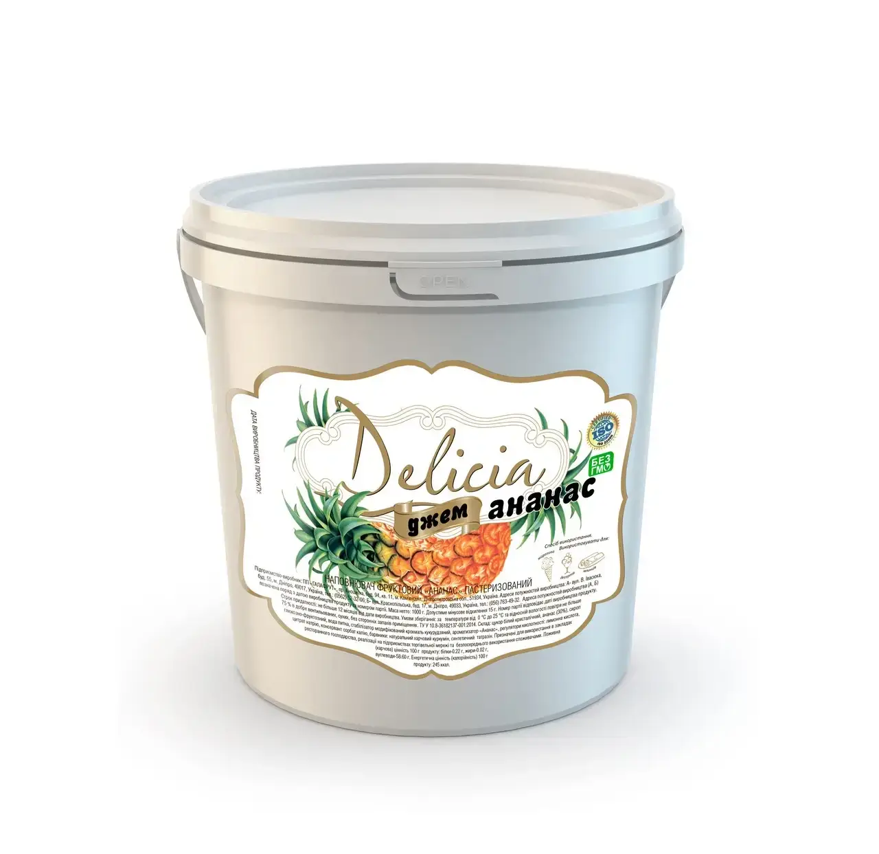 

Джем Ананас Delicia 1000г