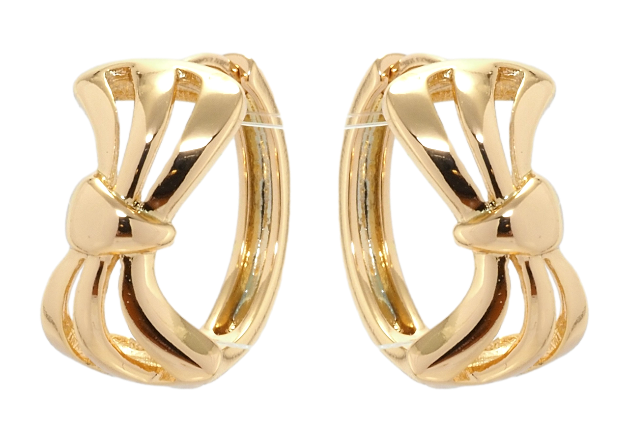 

Серьги XP Позолота 18К колечки "Банты"