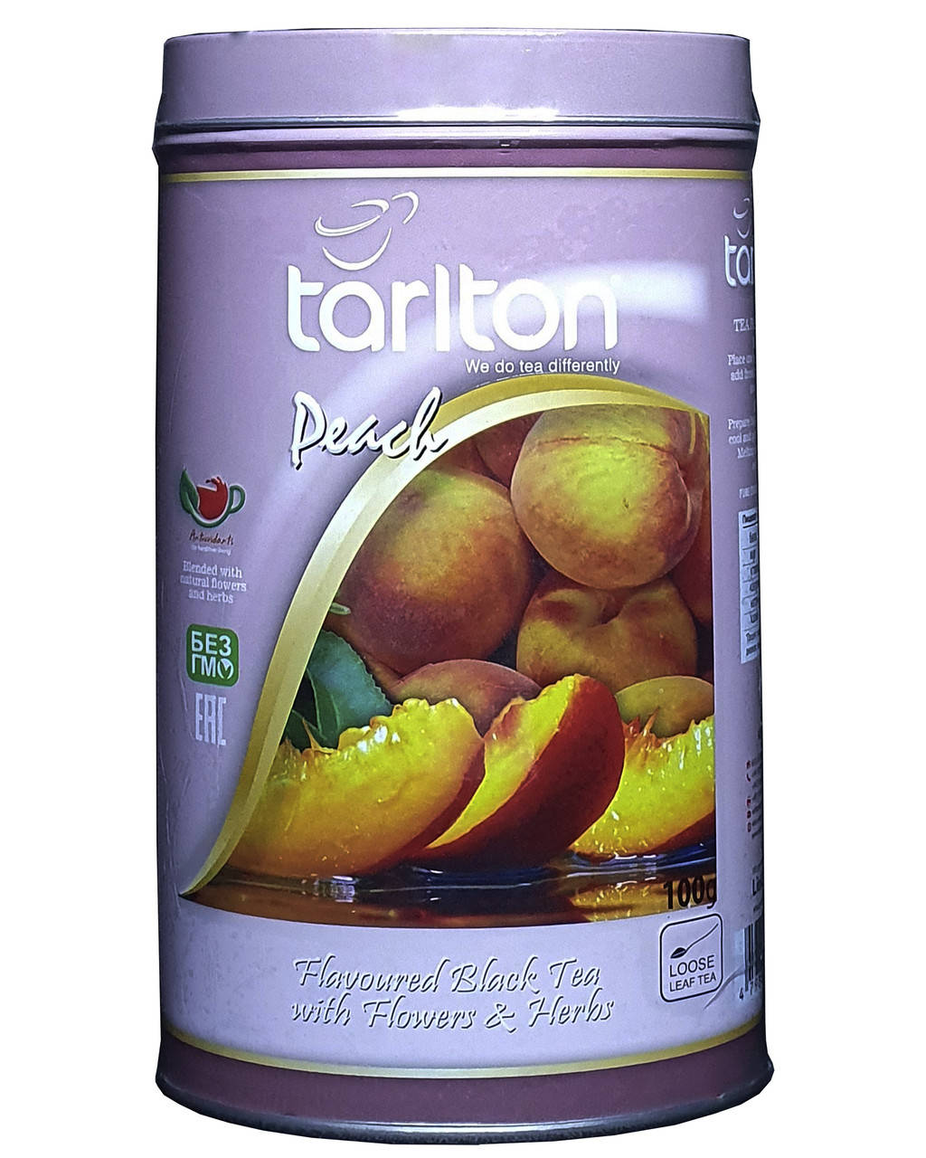 

Чай чорний Персик Tarlton Black Tea Peach 100 г (54323)