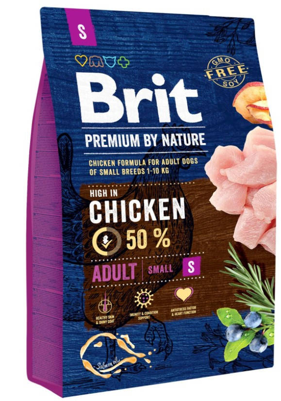 

Brit Premium Adult S 3кг- корм для собак мелких пород