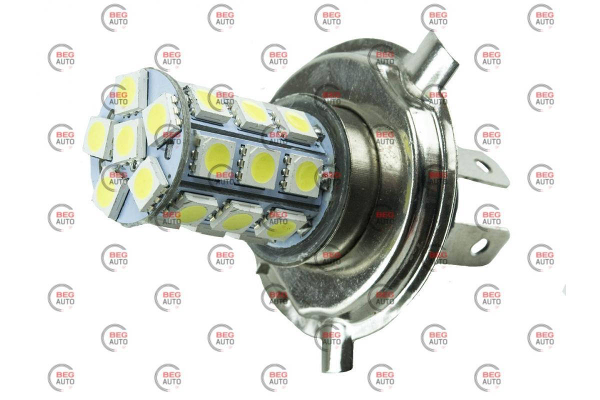 

Лампа светодиодная Н4 12V 60/55 (43) 27 SMD (5050) 400Lm