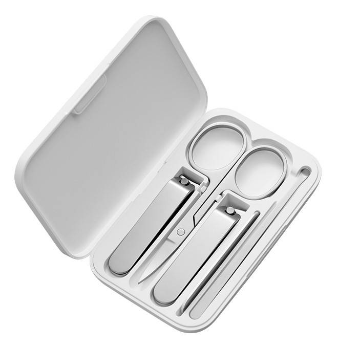 

Набор для маникюра Xiaomi Mijia Splash-Proof Nail 5в1 Нержавеющая сталь (MJZJD002QW)