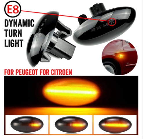 

Поворот в крыло dynamic led Peugeot 307 206 207 407 107 Citroen C1 C2 C3 C5
