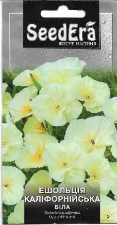 

Семена Эшшольция Калифорнийская Белая 0,5 грамма SeedEra, Белый