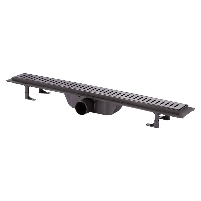 

Трап линейный Q-tap Dry FF304-700MBLA с нержавеющей решеткой 700х73