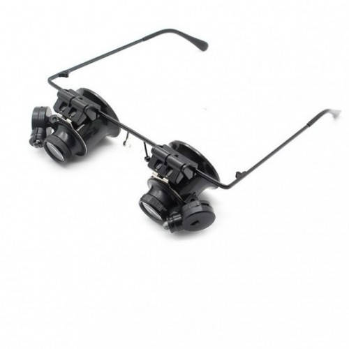 

Ювелирные очки MAGNIFIER 9892A-II Led 20x, Черный