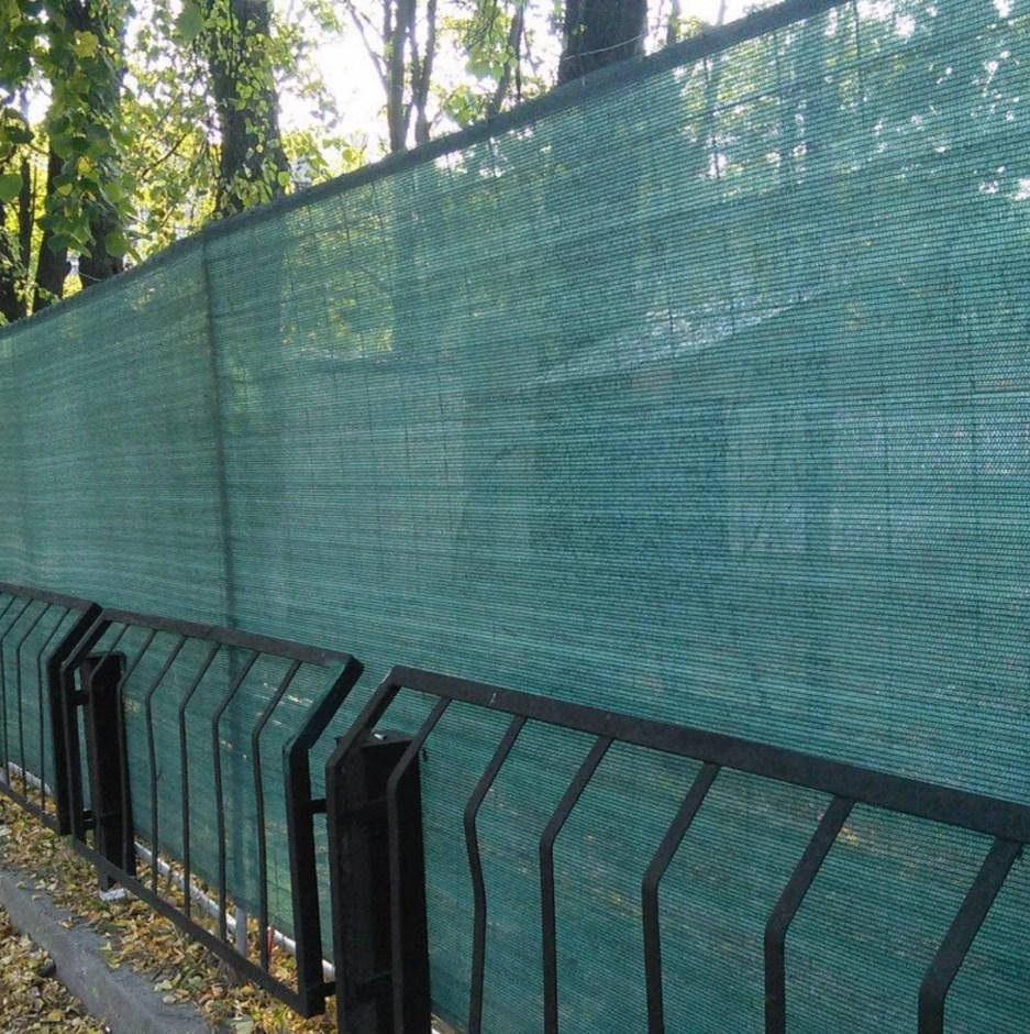 

Сетка затеняющая заборная Shadow (Чехия) (1м. х 10м. 110 г/м2 95% затенение), Зелёный