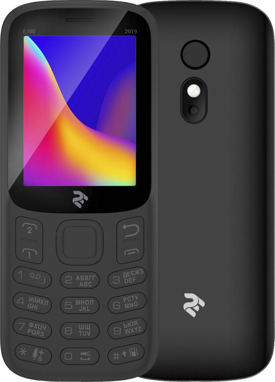 

Телефон 2E E180 2019 Black, Черный