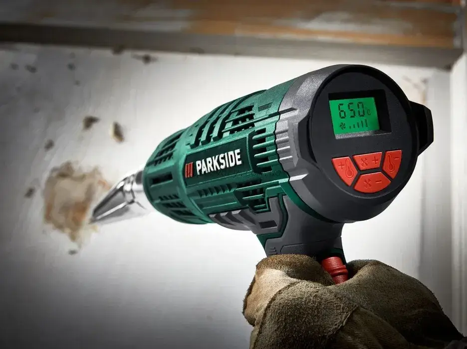 

ОРИГ цифровой технический фен сГерман Parkside PHLGD 2000/строительный