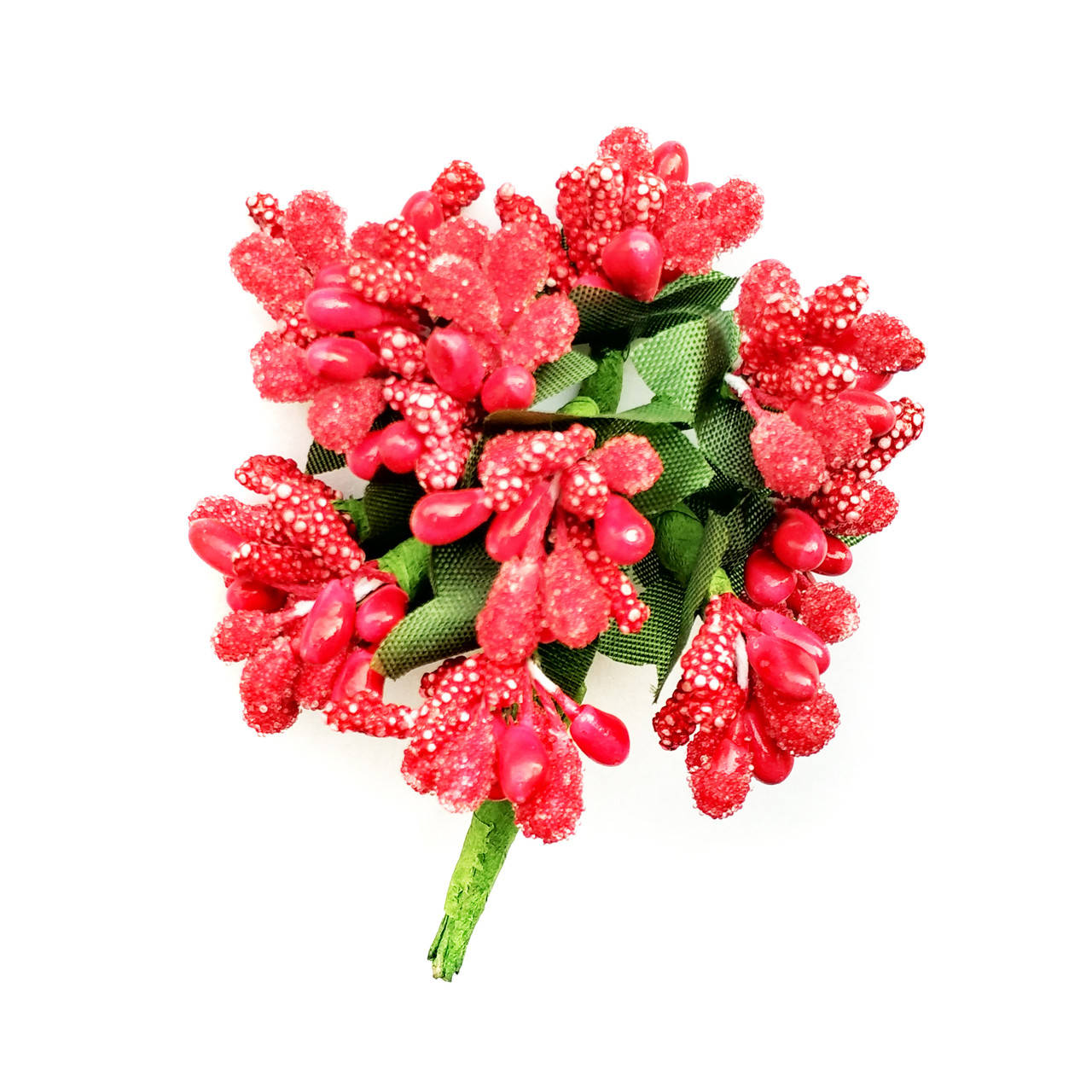 

Тычинки на проволоке 7011-026 красные (12 шт)