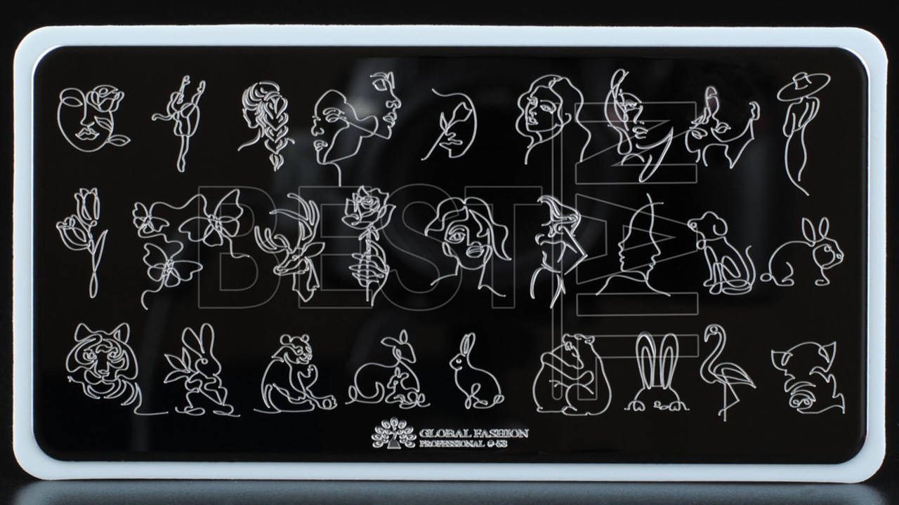 

Пластина для стемпинга GLOBAL FASHION №53 (12*6 см)