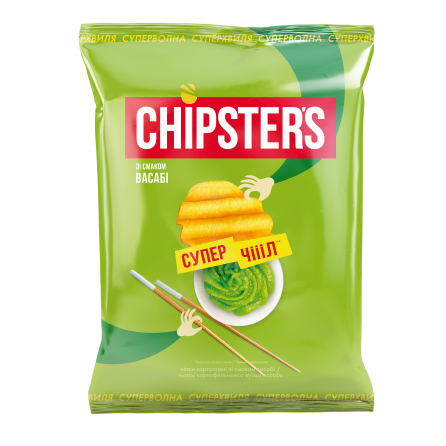 

Чипсы волнистые со вкусом "Васаби" Супер Чили Chipster's 110г