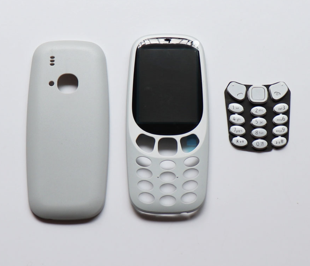

Корпус для Nokia 3310 Dual Sim (2017) TA-1030, серый, Grey