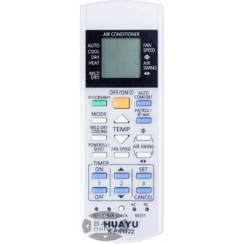 

Универсальный пульт HUAYU для кондиционера PANASONIC K-PN1122
