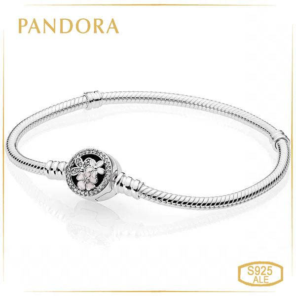 

Браслет Пандора с цветочной застежкой (18 см) Pandora 590744CZ