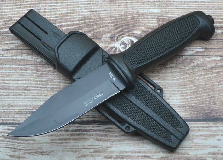 

Нож тактический охотничий + стеклобой Columbia 1418A / 23см / 10см, Черный