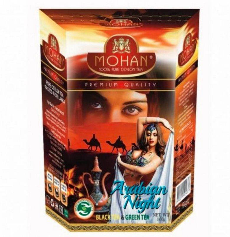 

Чай Арабская ночь смесь зеленого и черного Mohan 100 гр